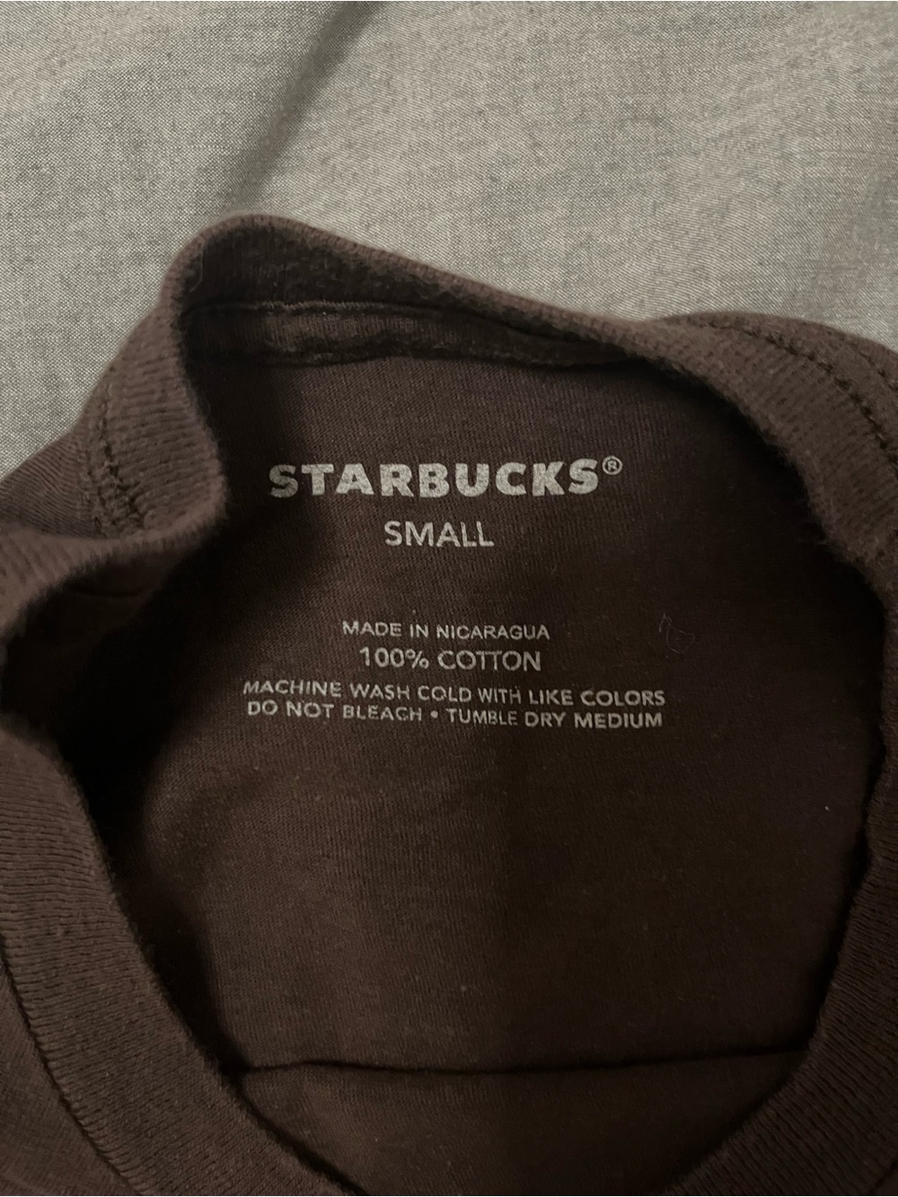 Vintage Brown Starbucks T-shirt featuring the original 1971 siren logo - Picture 3 of 3